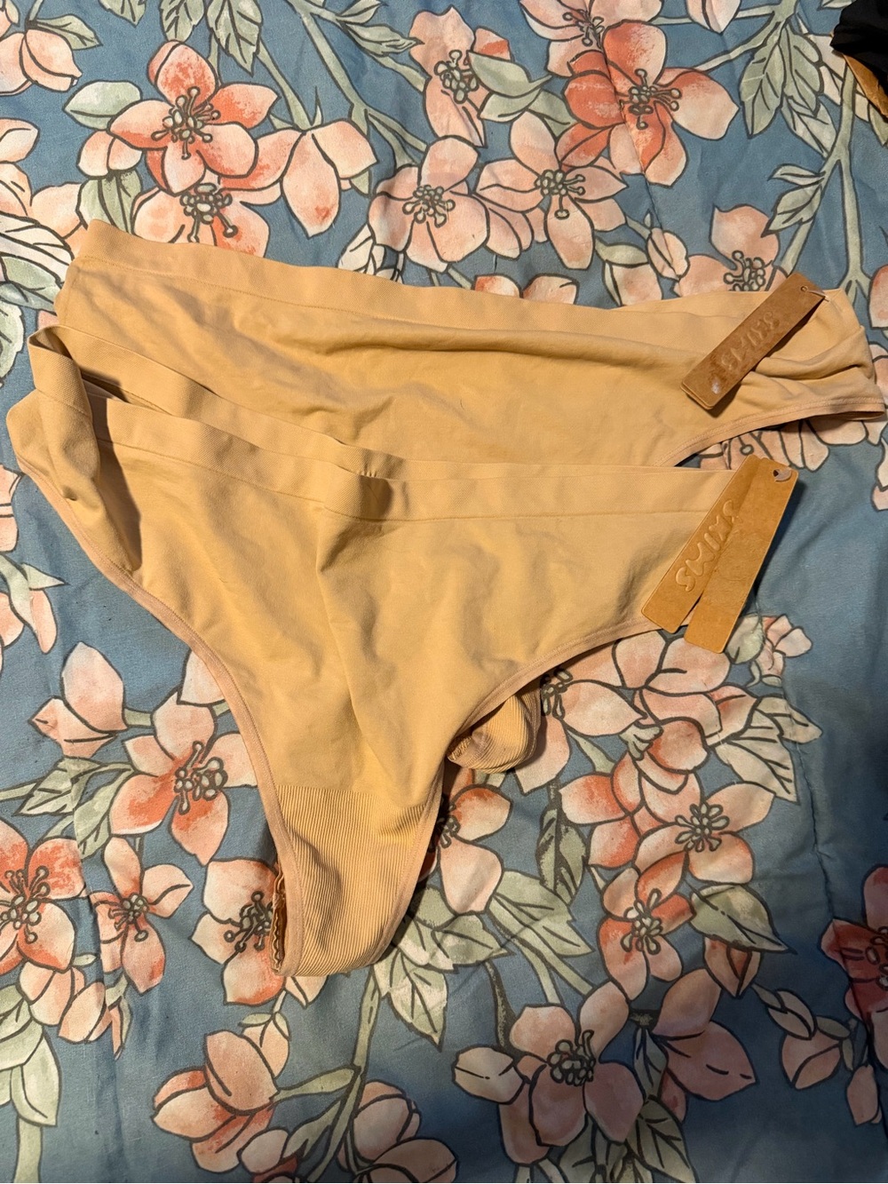 SKIMS Seamless High-Waist Briefs in Nude